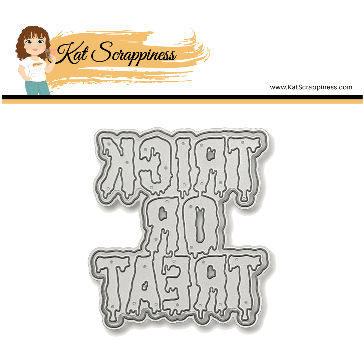 Spooky Trick or Treat Shadow Sentiment Craft Die - New Release