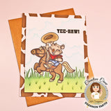 Cowboy Quokka 6x8 Stamps - New Release