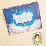 Stitched Swirling Snow Background Craft Dies