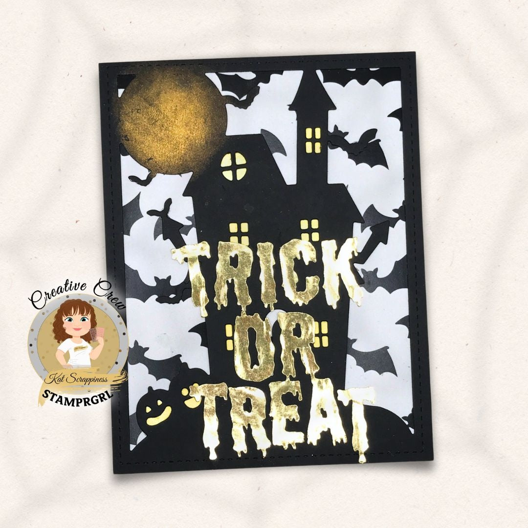 Spooky Trick or Treat Shadow Sentiment Craft Die - New Release