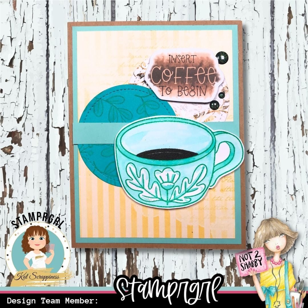 Pour Yourself a Latte 6 x 8 Stamp Set