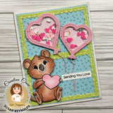 Heart Balloon Shaker Card Craft Dies