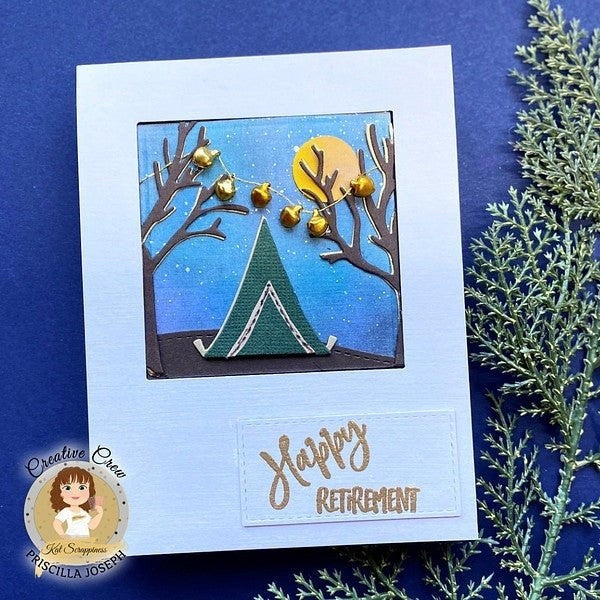 A2 Stitched Hills Border Craft Dies