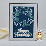 Happy Hanukkah Small Shadow Sentiment Craft Dies -