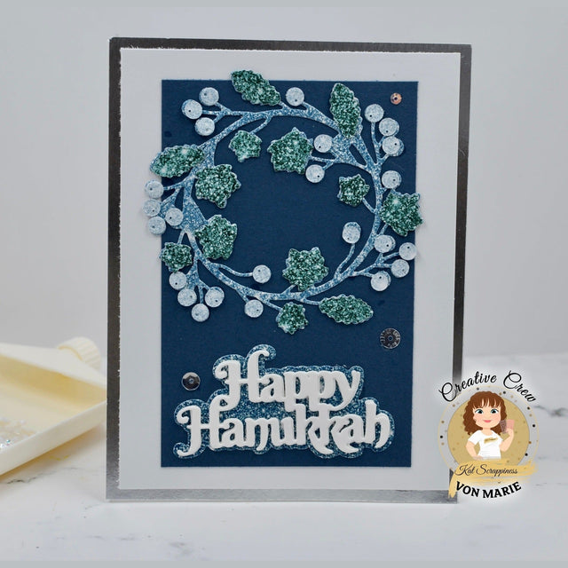 Happy Hanukkah Small Shadow Sentiment Craft Dies -