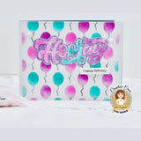 Party Balloons 6x6 Stencil  - Holiday Release!