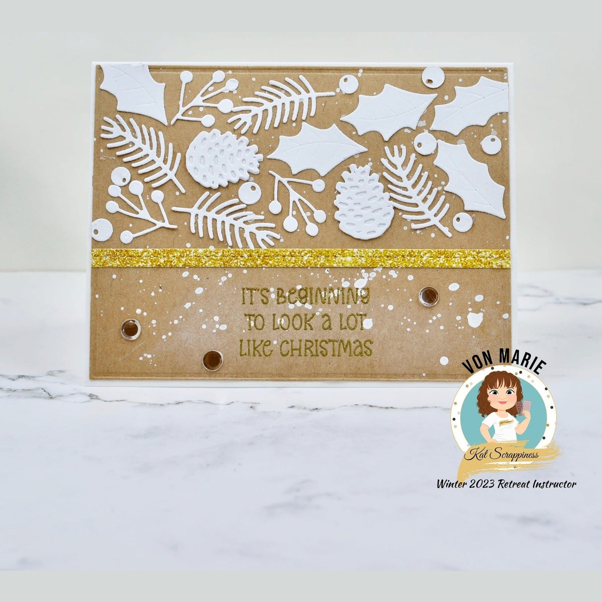 XL Christmas Faux Glitter 6x6 Paper Pad