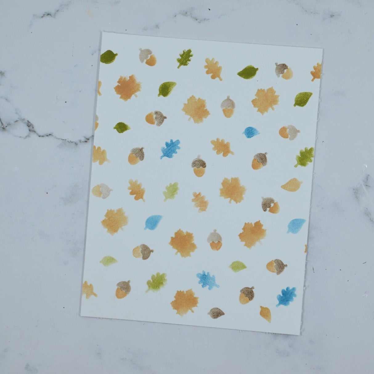 Layered Falling Leaves 6x6 Stencils 2 pk