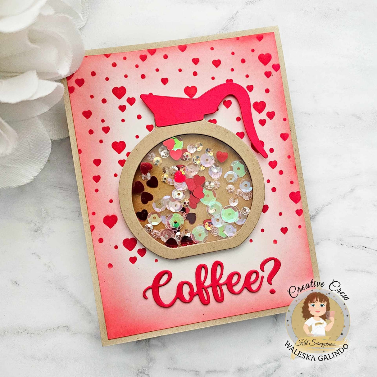 Coffee Pot Shaker Card Craft Dies