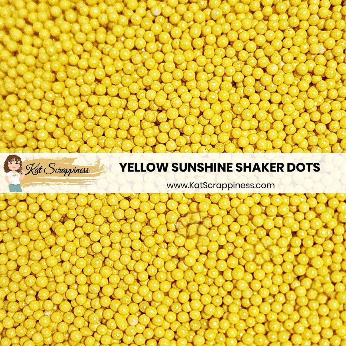 Yellow Sunshine Shaker Dots - New Release!