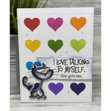 I Love Talking to Myself Cling Stamp by Riley & Co