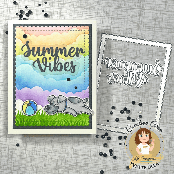 Summer Vibes Shadow Sentiment Craft Die