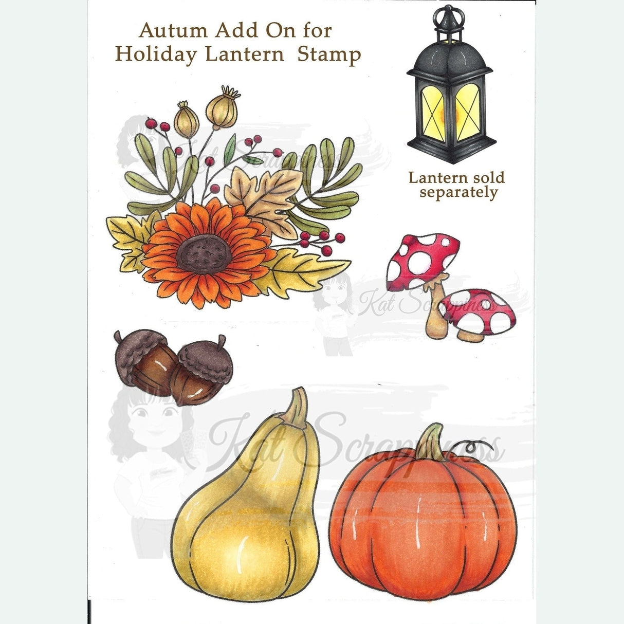 Holiday Lantern - Autumn Add-on Stamp