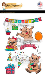 Birthday Quokka Stamp Set