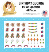 Birthday Quokka Ephemera Pack