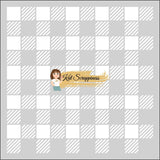 Buffalo Plaid 6x6 Stencil -