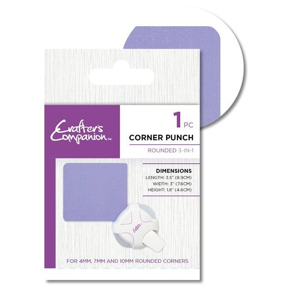 Crafter's Companion - 3-in-1 Rounded Corner Punch