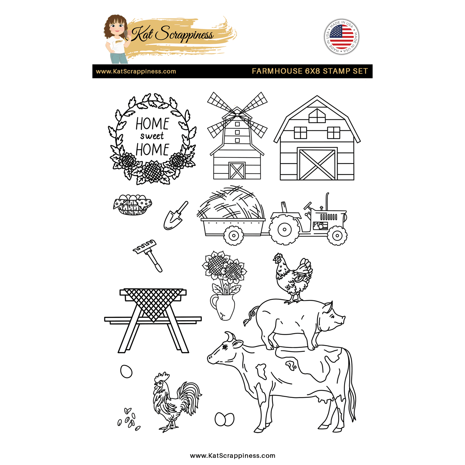 2022 About Last Month 6x8 Stamp Set - EXCLUSIVE