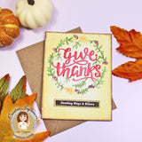 Give Thanks Word & Wreath Craft Die