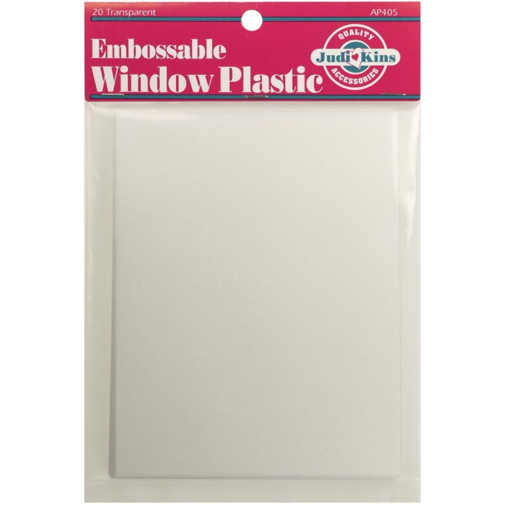 Judikins Heat Embossable Window Plastic Sheets -4.25"X5.5" - 20/Pkg