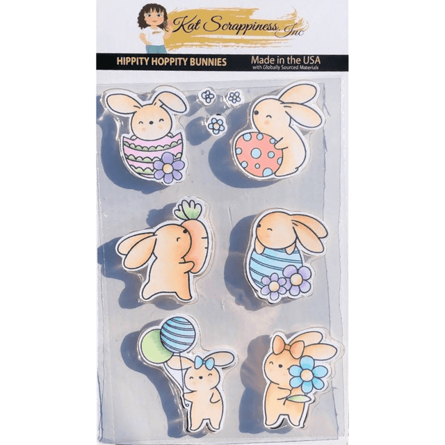 Hippity Hoppity Bunnies Clear Stamp