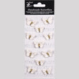 Ivory Pearl Butterflies Handmade Embellishment Stickers