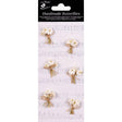 Ivory Paper Bouquet Handmade Embellishment Stickers