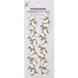 Off White Jewel Butterfly Vine Handmade Embellishment Stickers