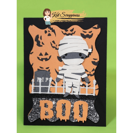 Jack-o'-lantern Faces 6x6 Stencil -