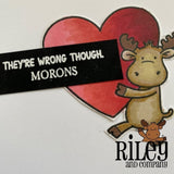 Riley Carrying Big Heart Cling Stamp by Riley & Co