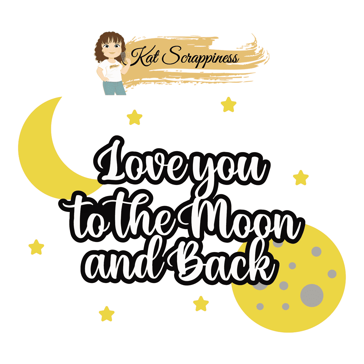 Love You to the Moon and Back Craft Dies