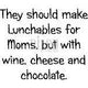 Lunchables for moms Cling Stamp by Riley & Co