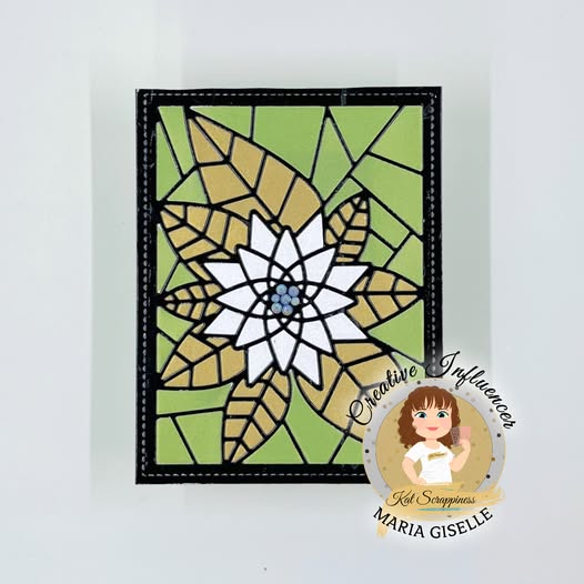 Stained Glass Poinsettia Window Craft Die - Holiday Release!