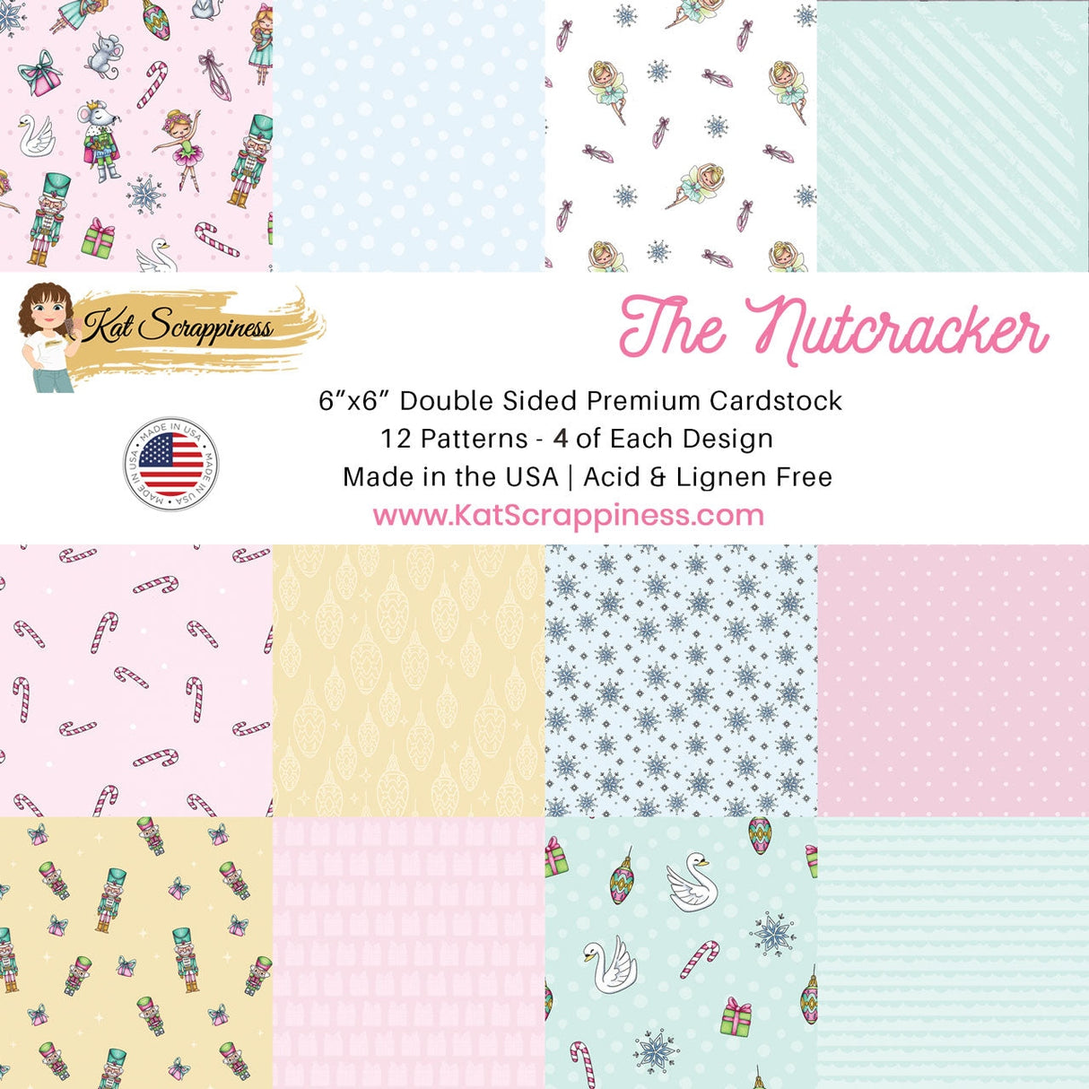 Nutcracker 6x6 Paper Pad - Holiday Release!