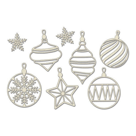 Christmas Ornaments Chipboard Embellishments