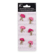 Precious Pink Paper Bouquet Handmade Embellishment Stickers