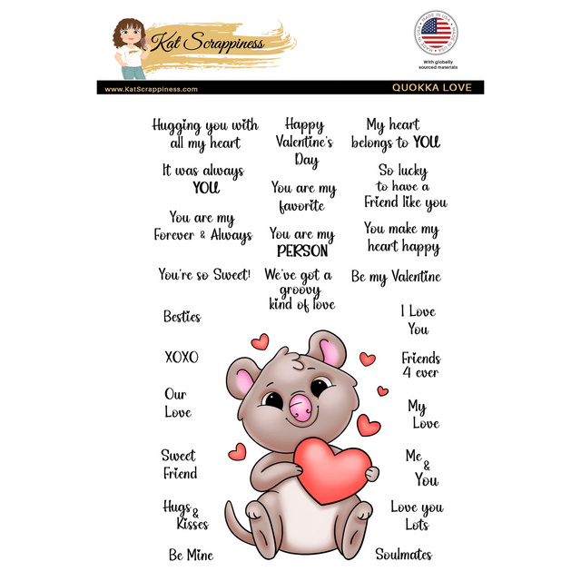 Quokka Love Stamp Set