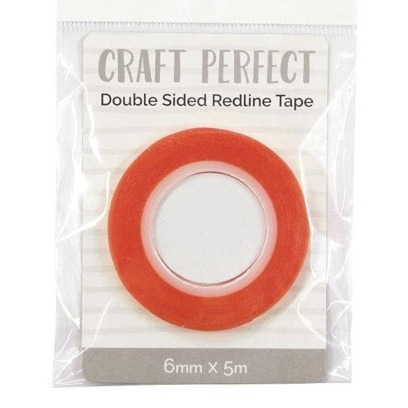 Craft Perfect Red Line Tape - 1/4" - Clear