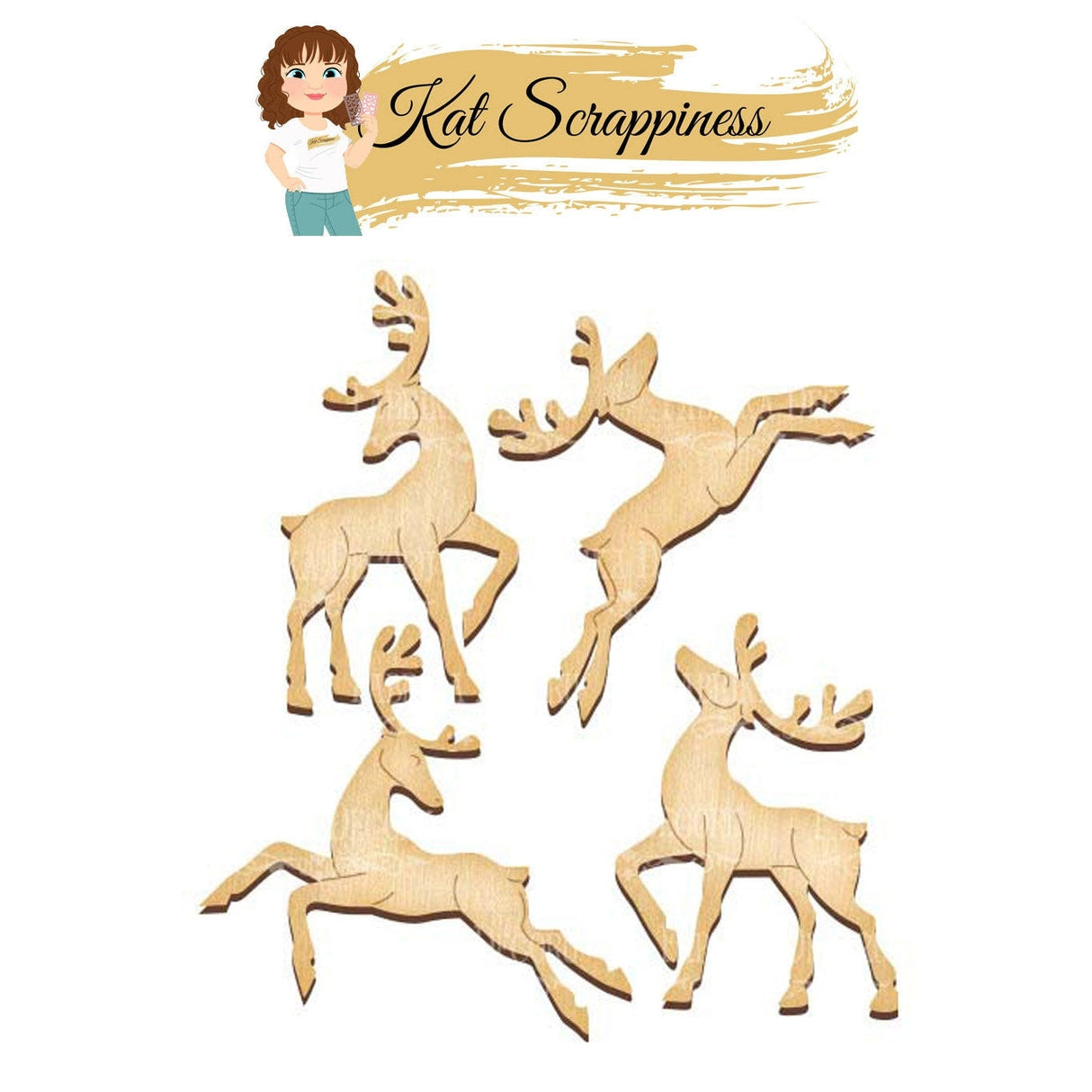 Reindeer Charm Embellishments - 397