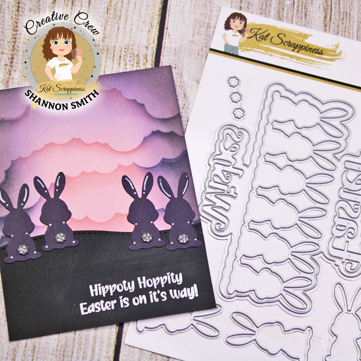 Hippity Hoppity Sentiments Clear Stamps