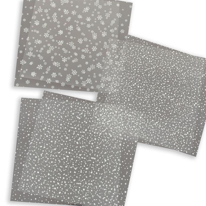 Snowflakes Nr. 08 Acetate Sheets - 6/Pkg