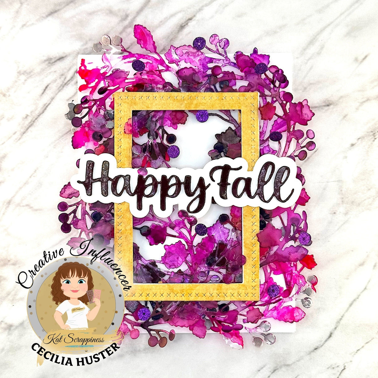 Fall Garland Wreath Craft Die