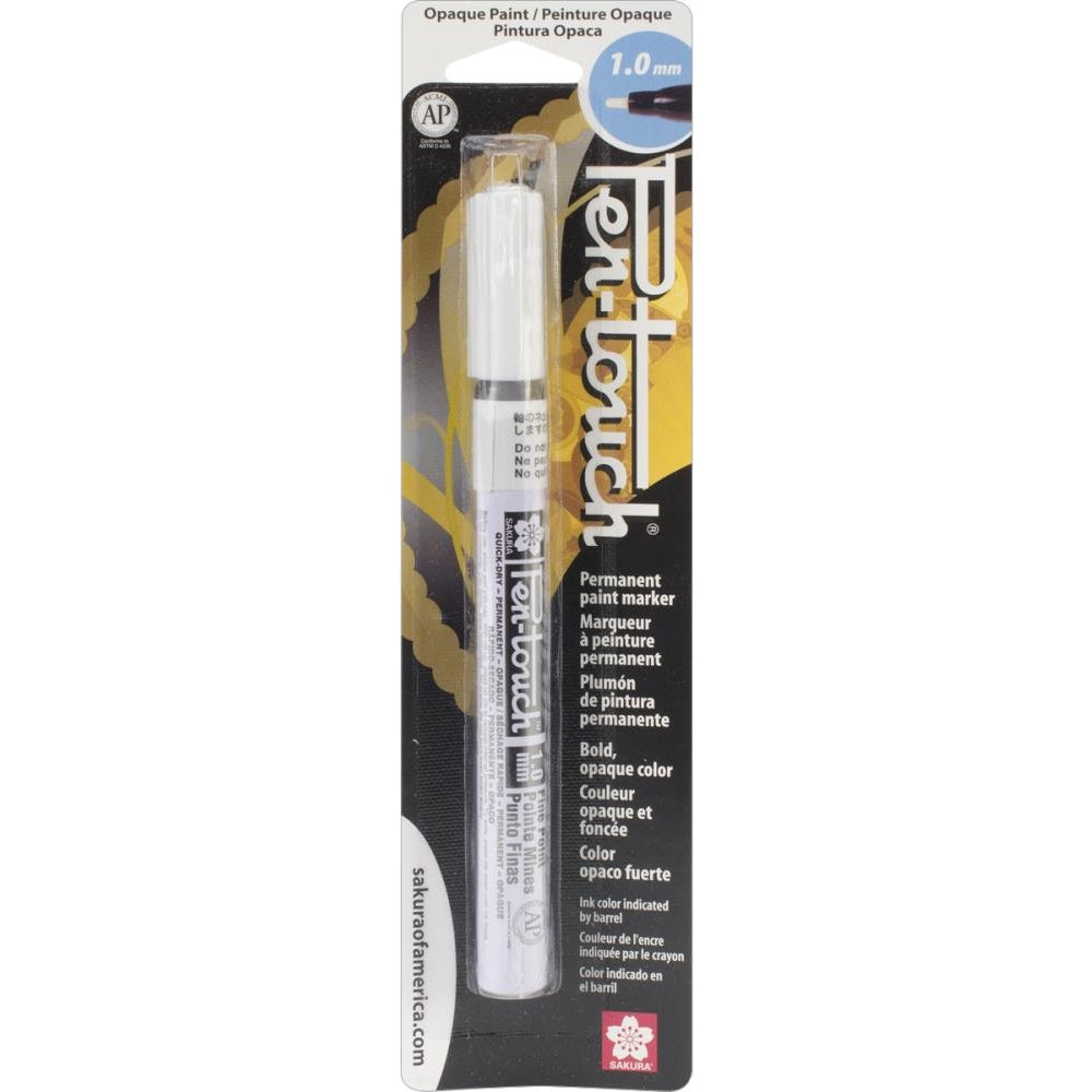 White Sakura Pen-Touch Paint Marker Fine Point 1mm