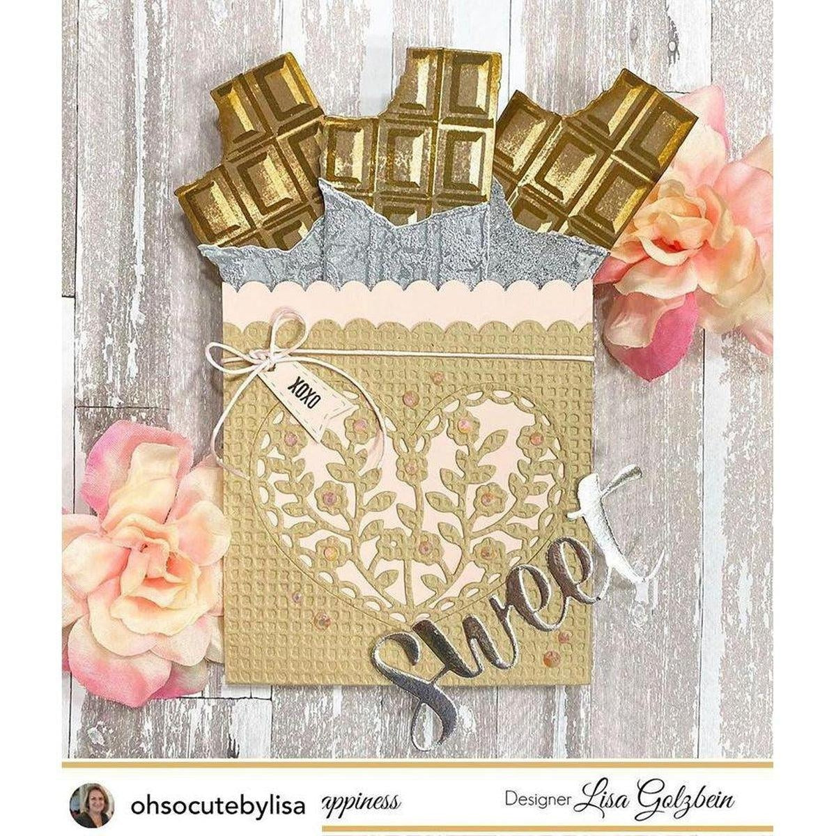 Layered Chocolate Bar 6"X8" Stamp Set by Kat Scrappiness - Kat Scrappiness