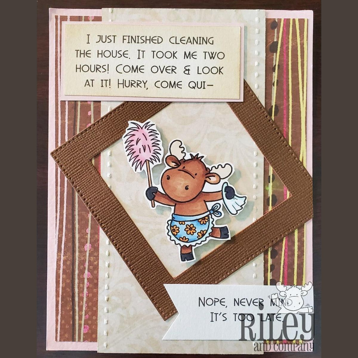 Too Late Cling Stamp by Riley & Co - Kat Scrappiness