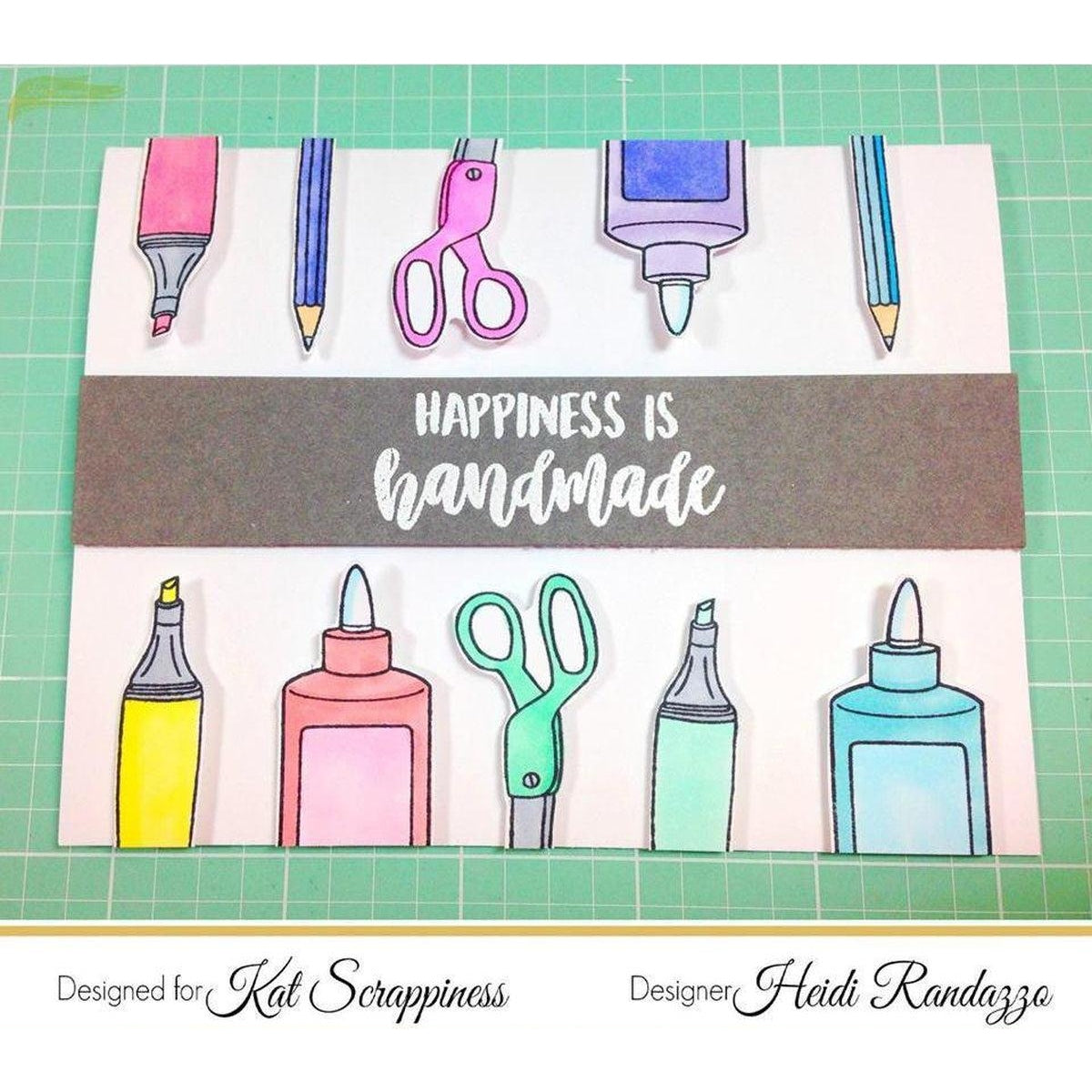 Crafters Gonna Craft 4"x6" Clear Stamp Set by Kat Scrappiness - Kat Scrappiness