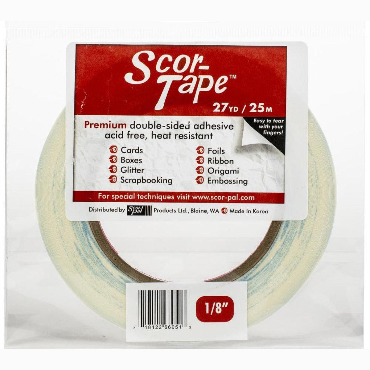 1/8" Scor-Tape - .125"X27yd