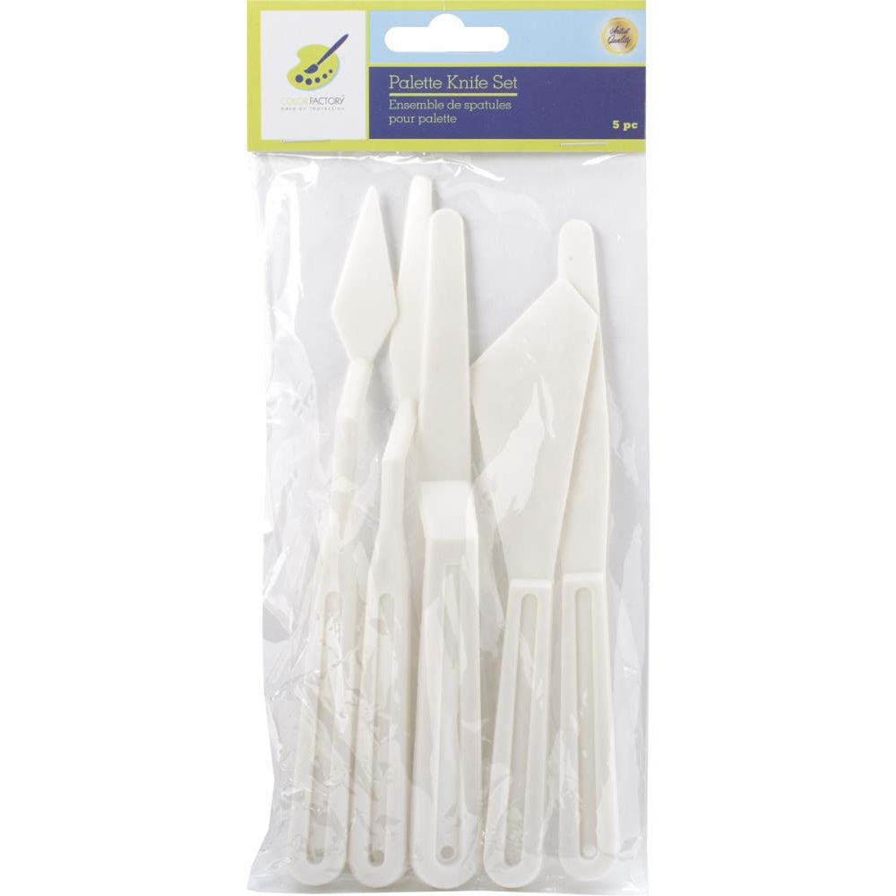 Plastic Palette Knives 5/Pkg