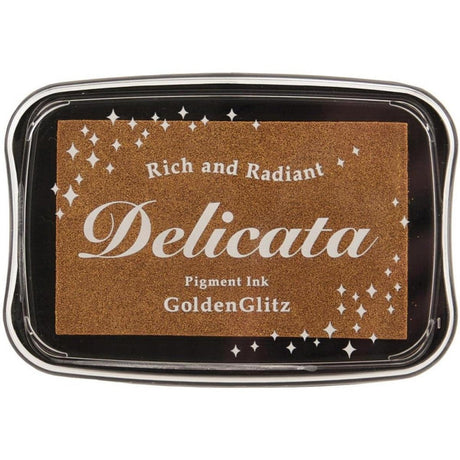 Golden Glitz Pigment Ink Pad by Delicata - Kat Scrappiness