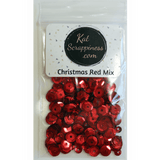 Christmas Red Sequin Mix - Kat Scrappiness